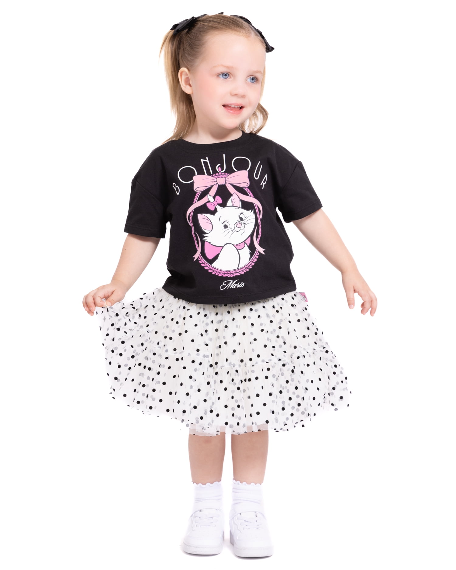 The Aristocats Marie Toddler Girls' Graphic Tee and Tutu Skirt Set, 2-Piece, Sizes 12M-5T