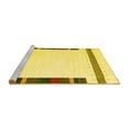 thumbnail image 2 of Ahgly Company Machine Washable Indoor Rectangle Solid Yellow Modern Area Rugs, 3' x 5', 2 of 4
