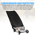 thumbnail image 2 of Push Mower Cover Outdoors, Heavy Duty Polyester Oxford Waterproof Lawn Mower Cover, Black Uv, Dust, Wind Protection, 2 of 6