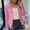 Pink, variant on Brondbend Suit Jackets for Women Business Cardigans for Women Soild Color Long Sleeve Open Front Formal Outerwear with Pocket Slim Fit Fashion Office Work Lightweight Coat,Khaki