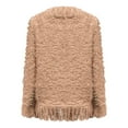 thumbnail image 6 of iHPH7 Fuzzy Cardigans for Women Womens Jackets Casual Fringe Cardigan for Women Casual Outerwear Womens Jackets Dressy Casual Going Out Jackets for Women Fall Clothes Khaki 3XL, 6 of 6