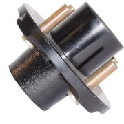 RIGID HITCH INCORPORATED Trailer Hub Kit (BT-100EZ-PR) 4 Bolt on 4 Inch Circle with 1 inch I.D. Bearings - One Pair
