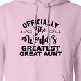 thumbnail image 3 of Inktastic Officially the World's Greatest Great Aunt Adult Hoodie Sweatshirt, 3 of 4