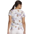 thumbnail image 2 of Tooniforms Women Scrubs Top V-Neck Print TF776, 2 of 6
