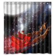 thumbnail image 1 of TOUXIHAA Noël Indeers Rideau de Douche Rideau de Salle de Bain Sertie de Crochets Taille 66x72 Pouces, 1 of 5