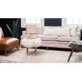thumbnail image 2 of Unique Loom Chateau Collection Distressed, Textured, Vintage, Border, Rustic, Traditional Area Rug, 8 ft x 10 ft, Beige/Light Brown, 2 of 2