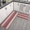 thumbnail image 2 of Red Christmas Deer and Snowflake Pattern Kitchen Rugs Sets Of 2,Anti Fatigue Kitchen Mat Rugs Non Slip Washable,Decorative Kitchen Floor Mats for Kitchen,Sink,Laundry,17"x30"+17"x47", 2 of 7