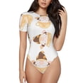 thumbnail image 1 of Balery Cute Bee Gnome Body de cuello redondo de manga corta para mujer Tops de manga corta Tops básicos-X-Large, 1 of 7