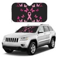 thumbnail image 2 of Fuzoiu Breast Cancer Print Car Windshield Sunshade,Foldable Reflective Sun Visor,Windshield Sun Shade,UV Rays Sun Visor Shade,Auto Front Sun Shield Shade-Medium, 2 of 8