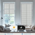 thumbnail image 3 of Keego No Tools No Drill Cordless Zebra Roller Blinds Light Filtering Dual Layer Roller Shades Privacy Zebra Windows Shades Zebra Blinds for Windows - LightGray, 39"W x 48"H, 3 of 8