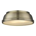 thumbnail image 1 of Golden Lighting 3602-14 AB-AB Flush Mount Ceiling Light, 1 of 4