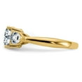 thumbnail image 4 of 14k Yellow Gold Three Stone Engagement Ring Moissanite Size 5.5 (2.36 cttw.), 4 of 8