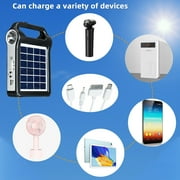 15W Solar Generator,DFITO 2400mAh Portable Power Station with LED Light, Backup Electric System for Home Outdoors Camping Travel Emergency