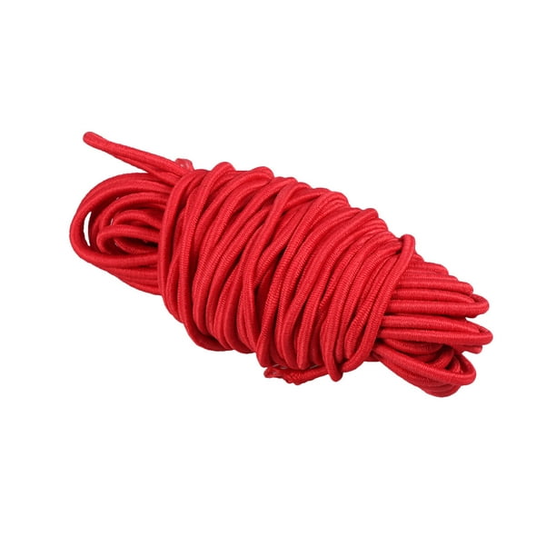 1PC 10M Long Round Stretch Rope Rubber Band Elastic Cord Multi-purpose Elastic  String Sturdy Elastic Rope for Store Home Use Red 