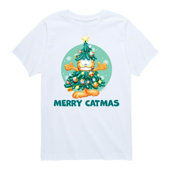 Garfield - Merry Catmas - Toddler And Youth Short Sleeve Graphic T-Shirt