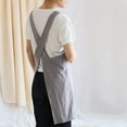 thumbnail image 3 of Linen Back Cooking Apron Suitable for Ladies and Men with Pockets Cute Suitable for Baking Kitchen, 3 of 3