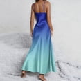 thumbnail image 4 of Nuoqisi Women Summer Long Dress Casual Slip Fashion Sleeveless Spaghetti Strap Bodycon Split Maxi Dresses for Women, 4 of 8