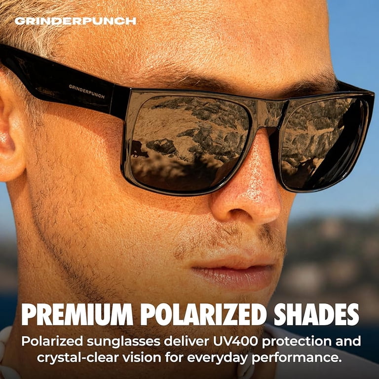 Grinderpunch Polarized Square Sunglasses for Men UV400  display picture 1