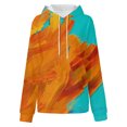 thumbnail image 2 of Vedolay Half Zip Sweatshirt Women Women's 2023 Tops 2023 Fall Long Sleeve Loose Pullover Casua Solid Crewneck Sweatshirts,Orange XXL, 2 of 4