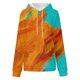 thumbnail image 3 of Gibobby Sudaderas largas con capucha Sudadera suelta para mujer Sudadera con capucha Sudadera con cordón de manga larga colorida informal con bolsillos （Anaranjado， L), 3 of 5
