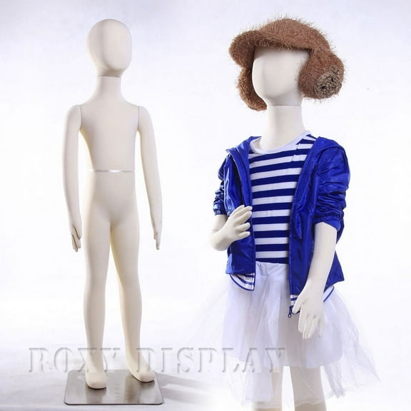 7 years Old Full body jersey covered flexible children mannequin Dress Form Display #JF-CH07T