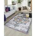 thumbnail image 2 of Rugs.com Francesca Collection Washable Rug – 6' x 9' Sea Salt White Flatweave Rug Perfect For Bedrooms, Dining Rooms, Living Rooms, 2 of 6