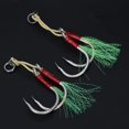 thumbnail image 4 of Señuelo De Pesca De Mar, Anzuelo De Pesca De Mar Con Aparejos De Púas, Cebo Para Peces Depredadores, Marlin, Atún, Delfín, Tiburón, Juego Grande, 3 Uds., 4 of 7