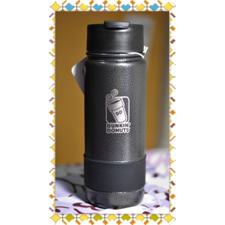dunkin donuts 18oz stainless coffee travel mug tumbler with silicone