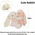 thumbnail image 2 of Cuddly Plush Bunny Stuffed Animal-Magnetic Hug Soft Long Eared Rabbit Easter Toy for Birthday Gift, 2 of 6