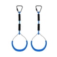 thumbnail image 1 of OUNONA 2Pcs Kids Gymnastics Swing Rings Blue ABS Outdoor Backyard Activities for Exercise, 1 of 5