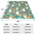 thumbnail image 5 of Yibo Funny Animals Puppy Dog Blanket Flannel Soft and Comfortable Anti-static Bed Sofa Blanket, 5 of 8