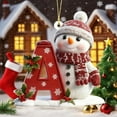 thumbnail image 5 of HCBY Adorable Snowman Alphabet Ornaments, 26 Letters Red for Personalized Christmas Tree Decor, Fun DIY Holiday ActivityDecor(A,3.15"), 5 of 9