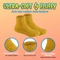 thumbnail image 6 of Debra Weitzner Kids’ Non-Skid Warm Socks, White Design, 2-4 Years, 6 Pairs, 6 of 10
