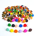 thumbnail image 1 of 300 chinchetas recubiertas de plástico de 10 colores, chinchetas de cabeza plana, chinchetas de corcho para oficina, 1 of 5