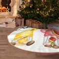thumbnail image 5 of Fotbe Hello Summer Gnome Pattern Christmas Tree Skirt, Tree Skirts Plush Christmas Decorations, Christmas Tree Skirts Xmas Decorations Holiday Party Decor-36", 5 of 6