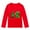 Red, variant on MIASHUI Girls Tops Tees & Shirts Autumn Long Sleeve Christmas Cartoon Dinosaur Print T-Shirt for Toddlers and Kids