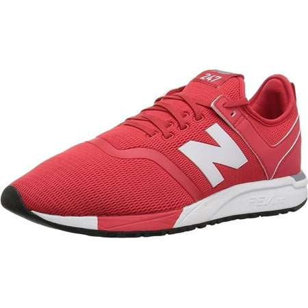 New Balance Mens 247 Decon V1 Sneakers, M7.5/W9, Red/White