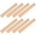 thumbnail image 3 of HLONK 8Pcs Wooden Domino Trays Mexican Train Racks Holders Rummy Tiles Wood Holder, 3 of 10