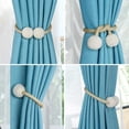 thumbnail image 5 of 2 Pcs Magnetic Curtain Tiebacks Convenient Drape Tie Backs Pearl Decorative Rope Holdback Holder for Small, Thin or Sheer Window Drapries, Gold, 5 of 5