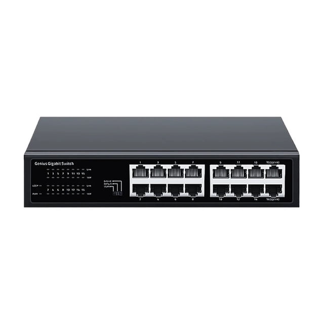 16/24 Port Gigabit Ethernet Switch 1000Mbps Network Fast Smart Switcher Hub Internet Splitter With VLAN,QOS,Loop Alarm