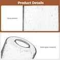 thumbnail image 4 of 3 PCS Clear Seeded Glass Lamp Shades, 3.9 x 5.9 Inches Cylinder Bubble Glass Shade Covers, Seeded Glass Replacement Covers for Pendant Light Chandelier Wall Sconce, 4 of 6