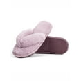 thumbnail image 2 of FANNYC Women's Fuzzy Fluffy Slippers Plush Flip Flop Cozy Open Toe House Shoes Spa Thong Sandals Slippers Indoor Outdoor Anti-Slip Silent Shoes, 2 of 6