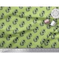 thumbnail image 3 of Soimoi Green Poly Georgette Fabric Floral Block Decor Fabric Printed Yard 52 Inch Wide, 3 of 3