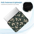 thumbnail image 2 of FORMRS 13-13.3 inch Laptop Sleeve Case Soft Carrying Quilted Computer Bag Cover, Green Leaves, 2 of 7