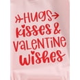 thumbnail image 6 of Bagilaanoe Newborn Baby Girl Valentine's Day Rompers Letter Heart Print Long Sleeve Bodysuits 3M 6M 12M 18M Infant Casual One Piece Short Jumpsuit, 6 of 8