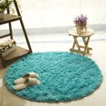 thumbnail image 2 of Anti-skid Round Shaggy Area Rug Mat Shaggy Round Floor Soft Carpets Floor Mat for Living Room Bedroom Table, 2 of 7