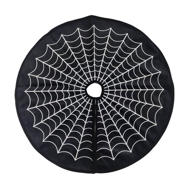 Maojin Decoración De Halloween Decoraciones De Halloween Decoración De Falda De Árbol De Halloween Delantal De Árbol De Telaraña Blanca Ambiente Festivo Decoración A Juego De Árboles(Buy 2 Get 1 Free