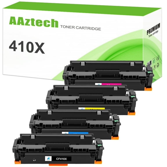 410X toner Cartridge 4-Pack Compatible for HP 410X 410A CF410X CF410A HP Laserjet MFP M477fdw M477fnw M477fdn Pro M452dn M452dw M452nw M477 M452 Printer Ink