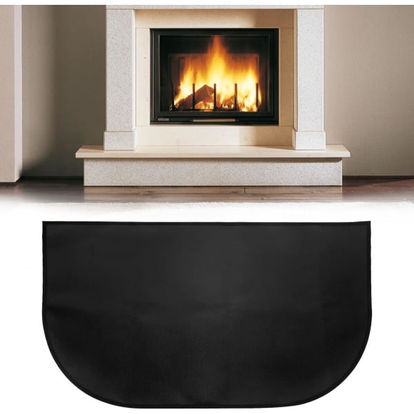 Tapis de protection Ignifuge pour Cheminée 80 x 50 cm, Tapis Ignifuge, Tapis de protection durable, Tapis Ignifuge Multi-Couches, Tapis Ignifuge devant la Cheminée