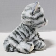 Ty Beanie Baby - Millie the Grey Tabby Cat – Glitter Eyes - Stuffed Animal
